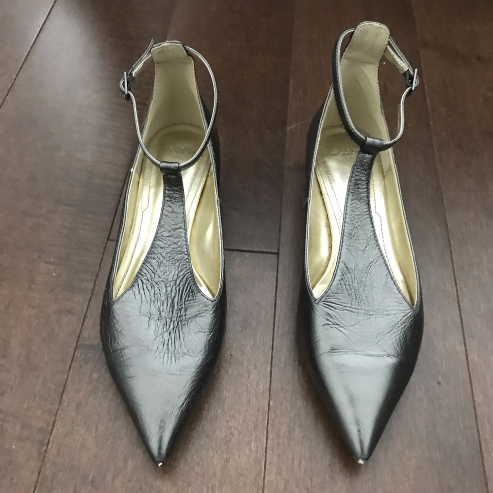 Silver Zara flats size 6